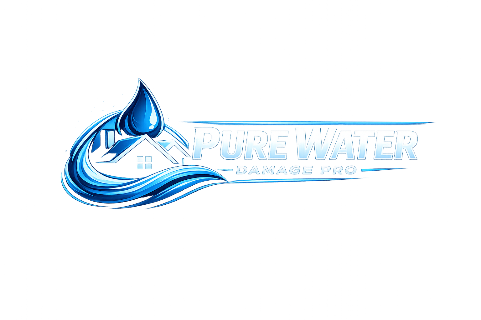 Water Damage Restoration Logo
